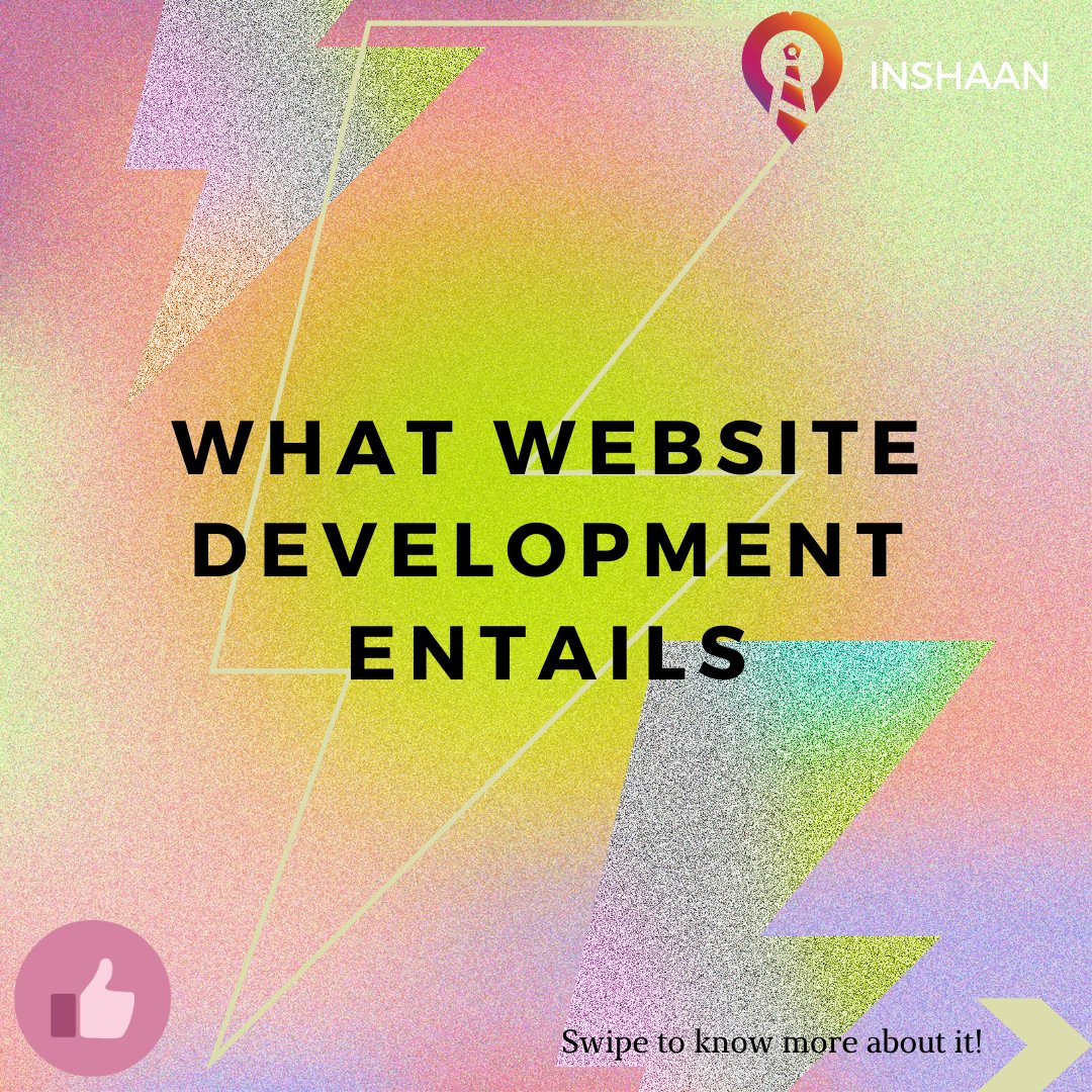 InshaanC's tweet photo. Web development is the work involved in developing a Web site for the Internet  or an intranet (a private network). Web development can range from developing a simple single static page of plain text to complex web applications, electronic businesses, and social network services. https://t.co/kU4S4SP3uV