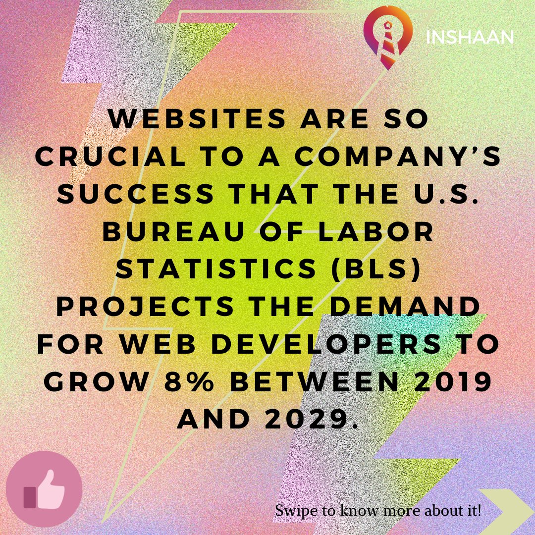 InshaanC's tweet photo. Web development is the work involved in developing a Web site for the Internet  or an intranet (a private network). Web development can range from developing a simple single static page of plain text to complex web applications, electronic businesses, and social network services. https://t.co/kU4S4SP3uV