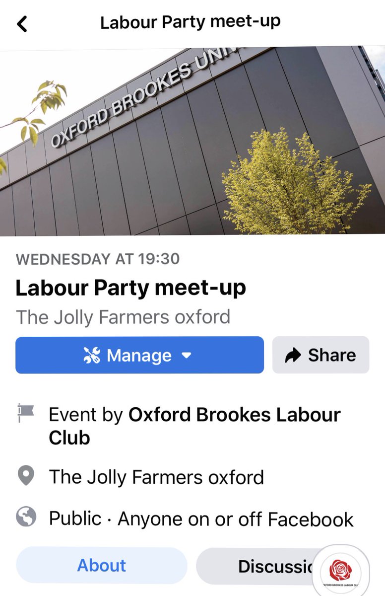 OBLabour's tweet photo. @OBLabour it’s organising it’s first meet up #Labour @Oxford_Labour @OxLabourCllrs https://t.co/j09hxYGnMa