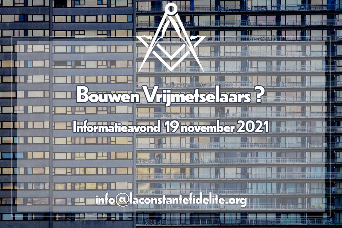 ConstanteF's tweet photo. Bouwen vrijmetselaars ? 
Op de informatieavond kom je meer te weten. Meer info op https://t.co/7qwaM1rqOh

#vrijmetselarij #freemasonry #filosofie #zelfontplooiing #symbolism #symboliek #Mechelen #loge https://t.co/V50p2teYv0