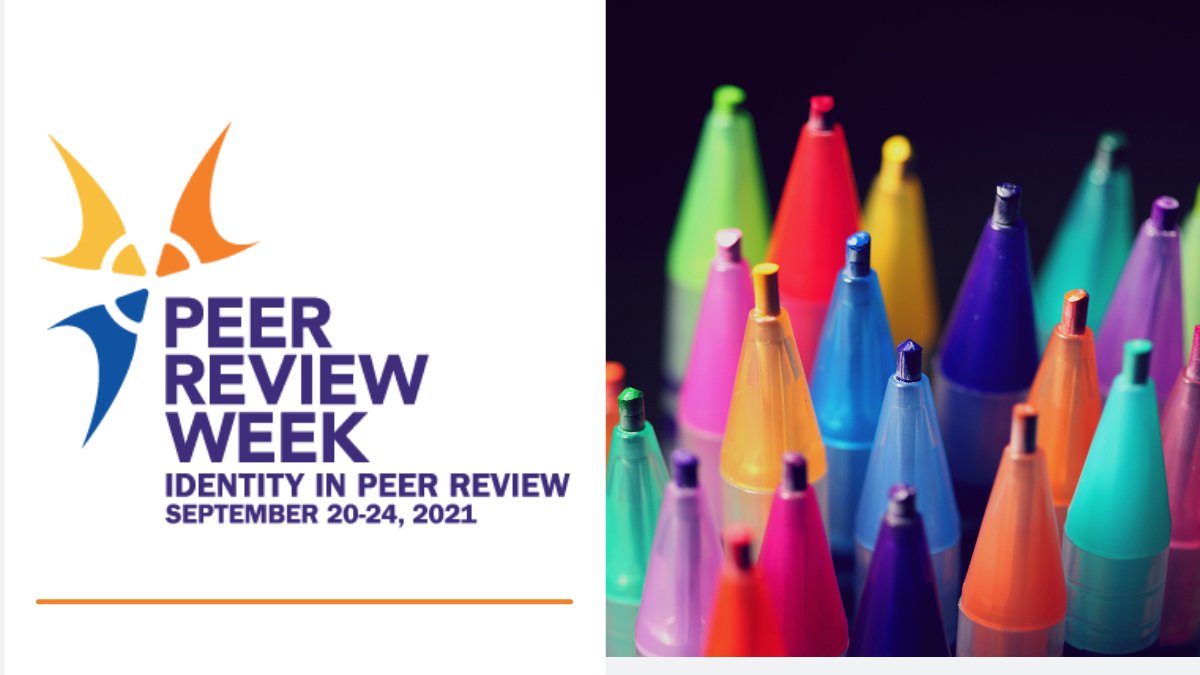 PeerRevWeek's tweet photo. Peer Review Week has been a tremendous success, and it continues to be. View these ten new activities (blogs, videos, and online pubs), all marked as NEW! https://t.co/FnWEGAHOEY
#PeerReviewWeek21 #IdentityInPeerReview https://t.co/oJfRDZYxju