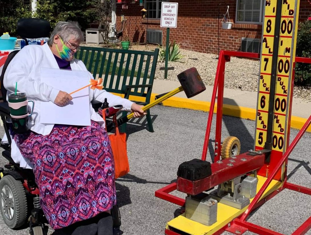 The Hi-Striker was a BIG HIT at our Fall Carnival! Everyone had a chance to flex their muscles and try to DING the bell.  A fabulous day full of swings, dings, misses and laughs! #MillPondHealthCenter #TrilogyFallCarnival