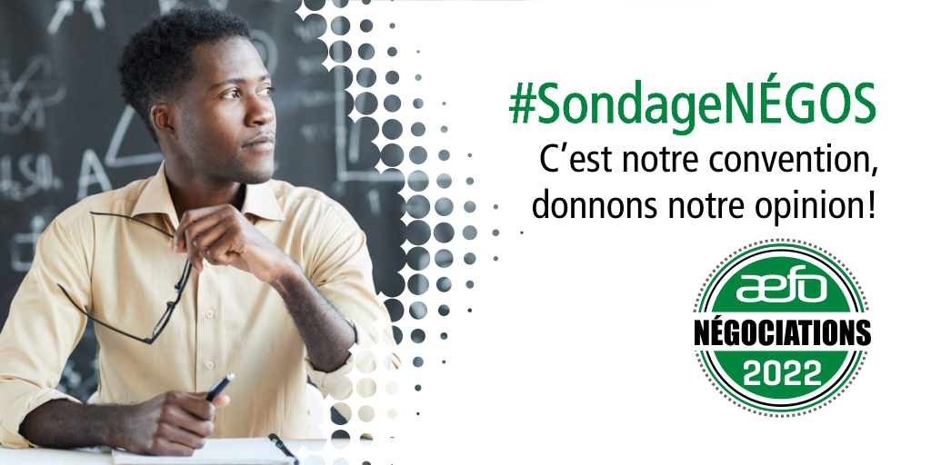AEFO_ON_CA's tweet photo. Membres réguliers et suppléants : vérifiez vos courriels, vous devriez avoir reçu un Info NÉGOS pour remplir le #SondageNÉGOS 2022 dès aujourd’hui! 

#Onpoli #ENSEMBLEPOURAGIR #onted https://t.co/CO1Vx32gi3