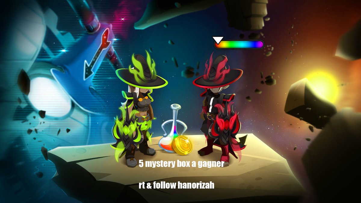 Akhizona's tweet image. Rt &amp;amp; follow et gagne ta Mystery Box avec la chance d'obtenir 

-Le sort saute bouftou
- Panoplie parchomage
- Potion autopilotage de montilier
- Un bouclier Hitch

Que le meilleure bogoss gagne, tirage le 30/09