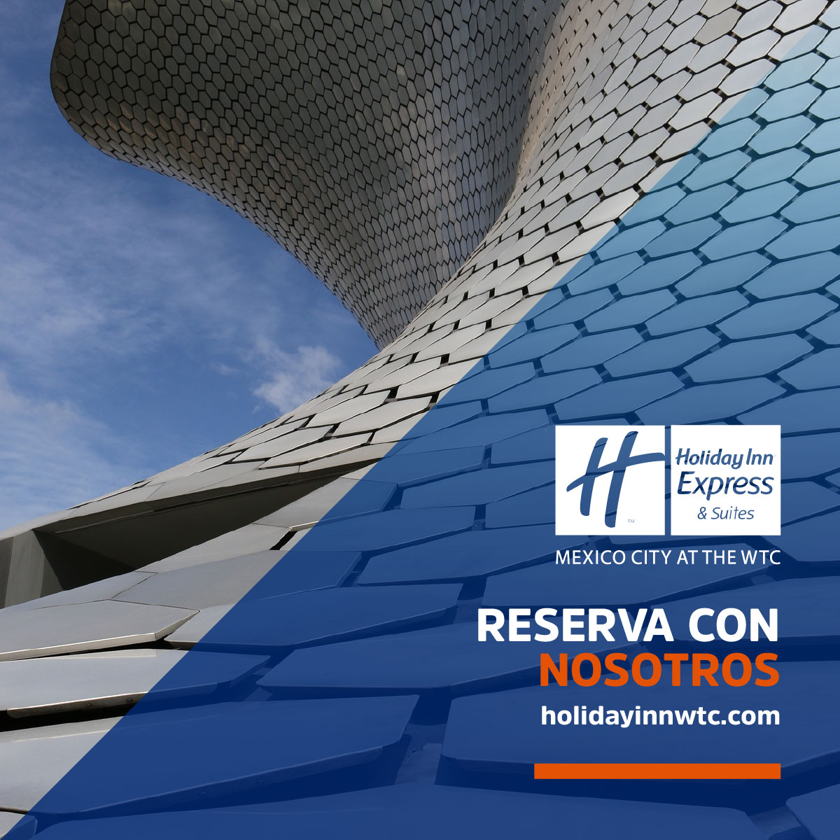 Vive la fusión perfecta entre modernidad y tradición en CDMX, ¡no te arrepentirás! 
Llámanos sin costo al 800 -509-8734 o envíanos un correo a: webreservaciones@holidayinnwtc.com 
#lunes #business #promociones #WTC #CDMX #turismoméxico