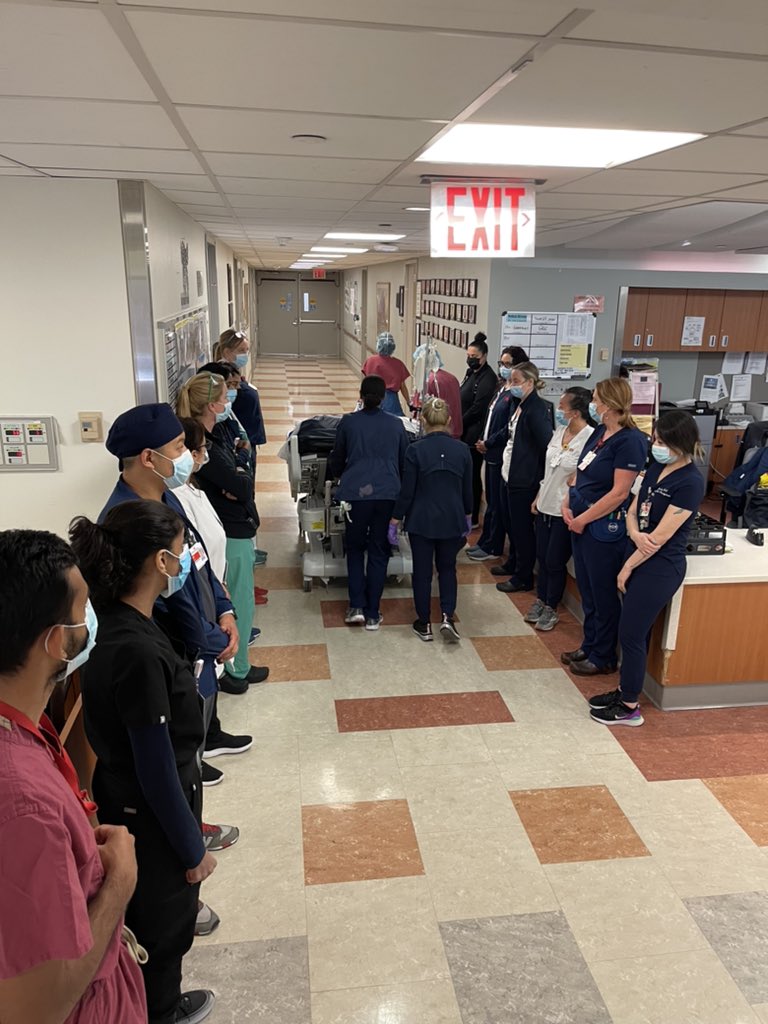 We lined the hallway to show respect for our patient as the team leads the efforts for Organ Donation. #walkofhonor #neuroicu #celebratelife <a href="/LiveOnNewYork/">LiveOnNY</a> @QualityRN_NYP @HeadRNColumbia <a href="/KayWil3/">KayAnn WP</a>