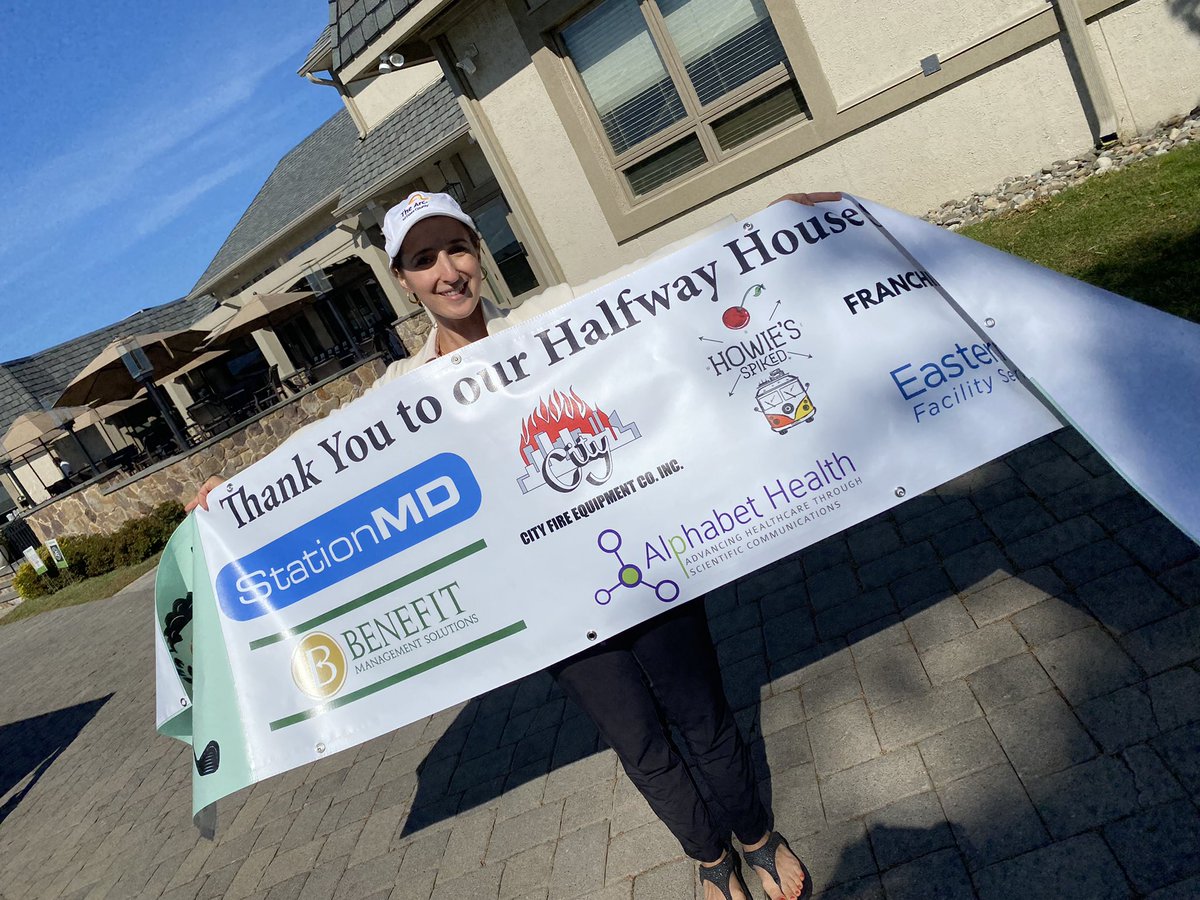 MerWright13's tweet photo. Representing my @Alphabet_Health team at a fundraiser golf outing for the @arcofessexnj , the fantastic organization which runs my brother's day program and group home! Thankful to have a boss and coworkers who care about my brother 🥰 https://t.co/6dCa4UUbbb