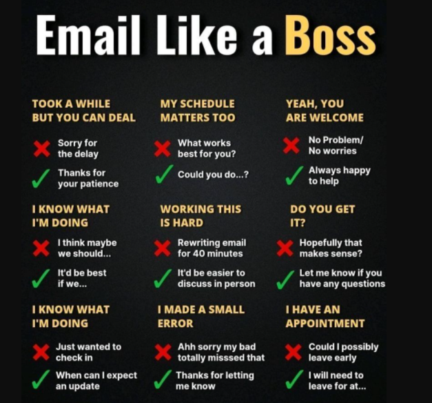 ClicksandTips's tweet photo. Write like a boss!
Some good advice especially for @MicrosoftTeams chat
#Leadership #EXecuTalk #ClicksandTips #GCDigital https://t.co/jMIiLtUjcD