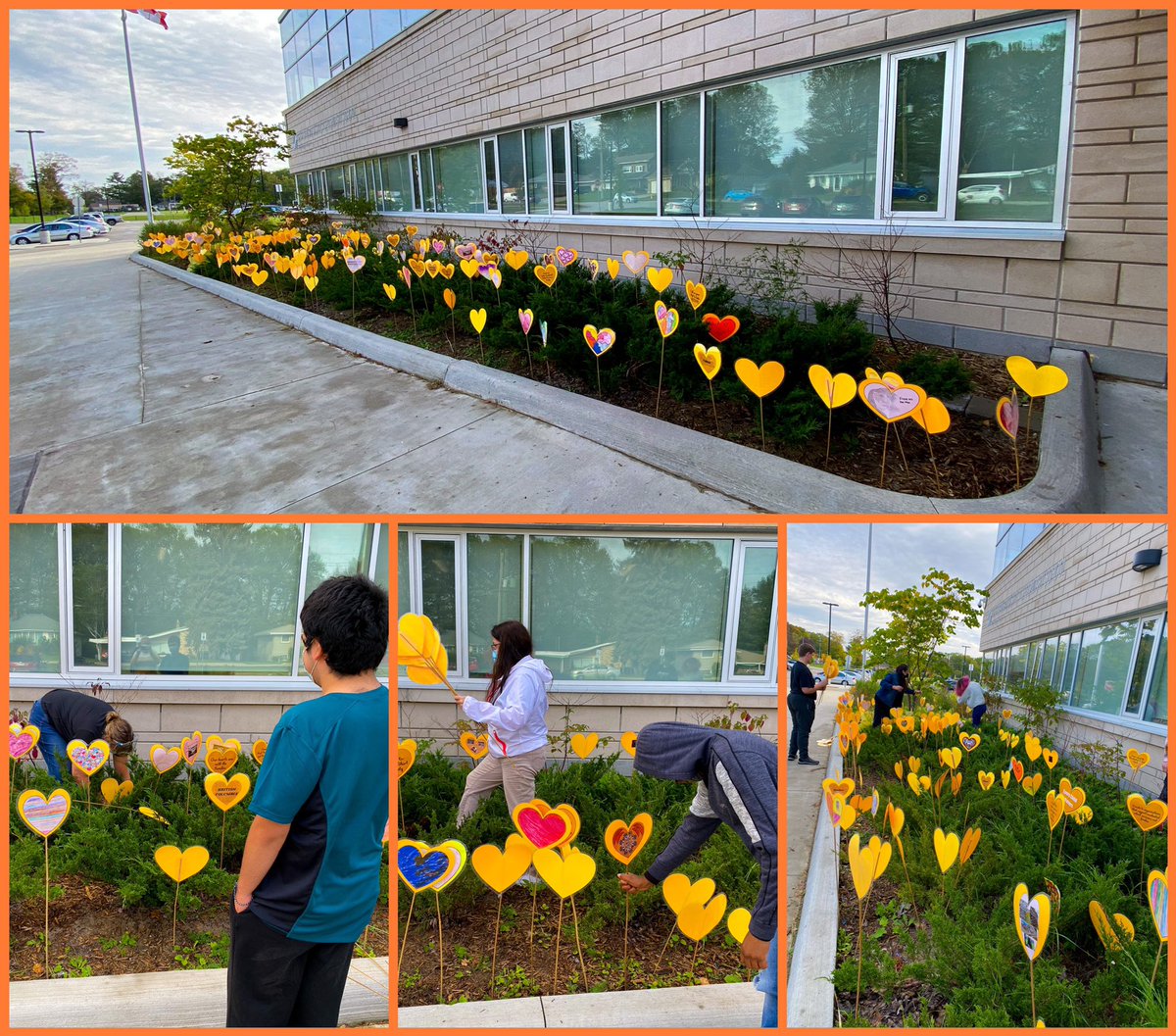 Thank you <a href="/GBDBears/">Georgian Bay District Secondary School</a> Life Skills class for helping <a href="/QuesnelleRuth/">Ruth Quesnelle</a> replant our heart garden! <a href="/FNMI_SCDSB/">SCDSB_IndigenousEd</a> <a href="/SCDSB_Schools/">Simcoe County District School Board</a> #EveryChildMatters #heartgarden #TruthAndReconciliation