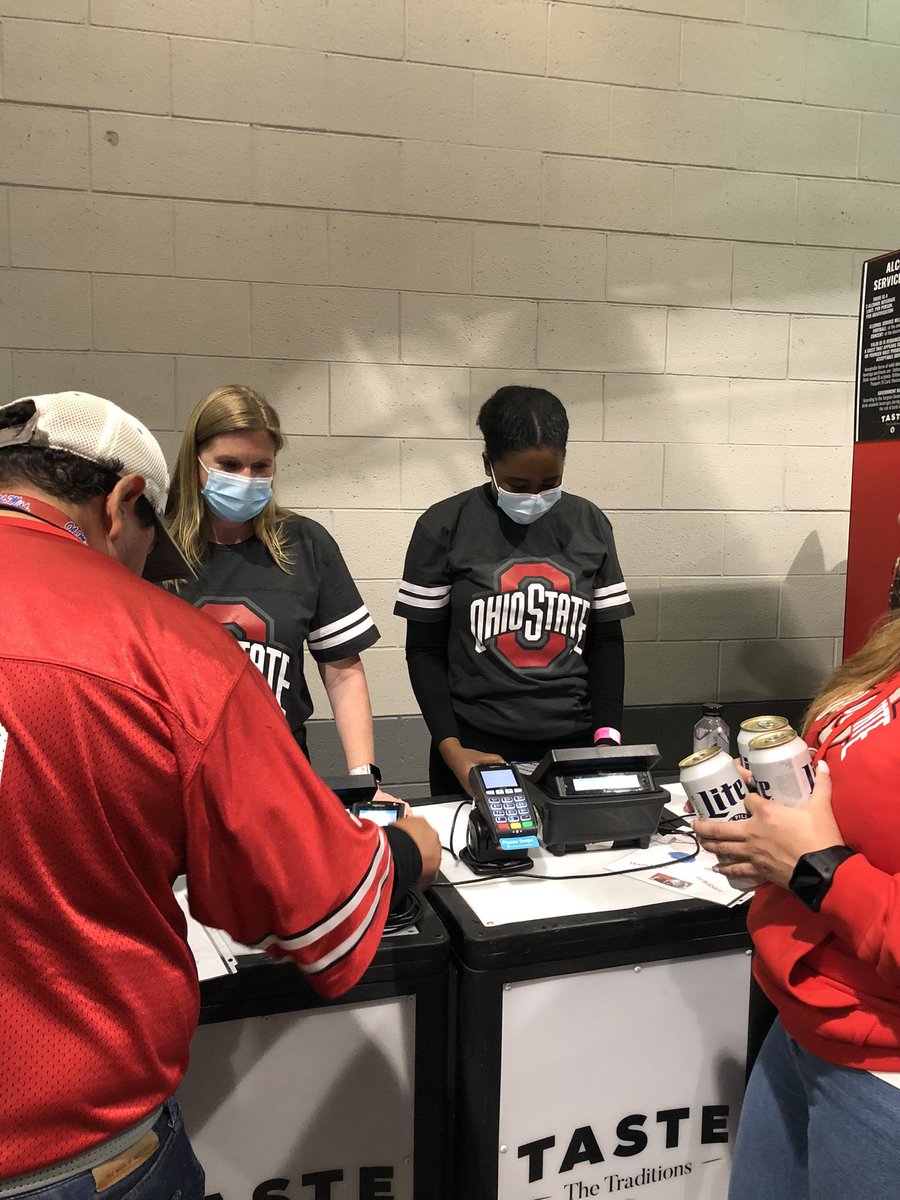 OSUNeuroscience's tweet photo. A huge thanks to those who visited &amp; tipped the best and most efficient drink stand at the game yesterday 😏 We’ve been raising over $1,100 PER GAME 🤯 that’s going to our Diversity in Neuroscience Scholarship Fund!! Thank you to our volunteers &amp; Buckeye fans 🙏 #OhioStateNeuro https://t.co/fS5hdN4rFA