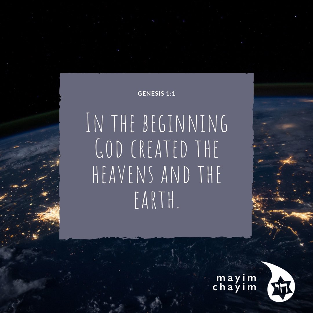 MayimChayim's tweet image. This week the Torah Cycle is renewed and on Shabbat we read Parasha Bereshit! 

#Genesis1v1 #InTheBeginning #Bereshit #GodCreatedEverything

ShalomEasternShore.com

#Scripture #Bible #MessianicJudaism #ShalomEasternShore