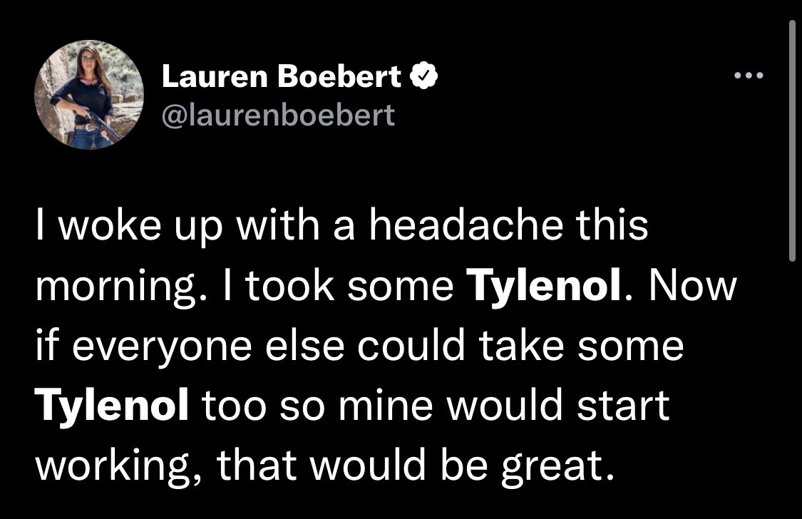 TheUSASingers's tweet image. Lauren Boebert is so fucking dumb that now I need a Tylenol.