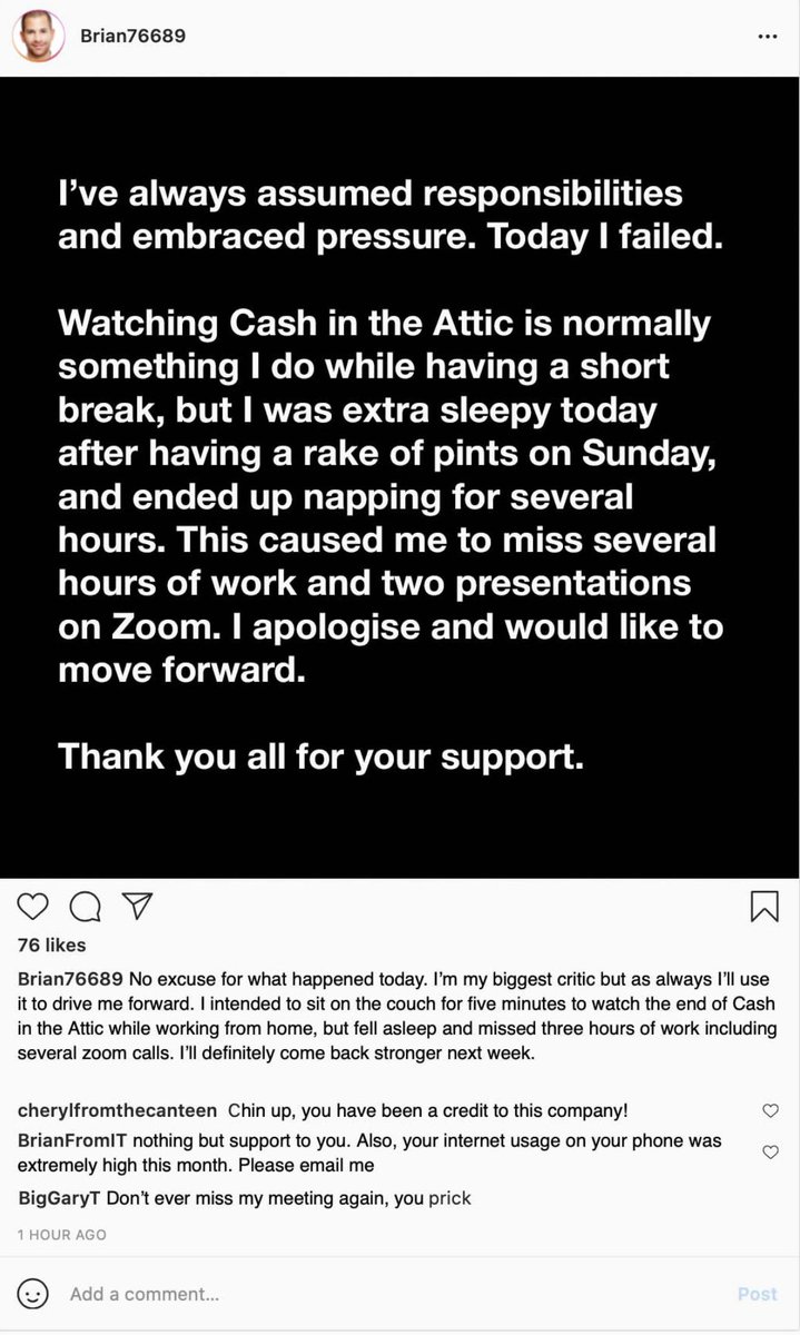 If we all apologised at work like footballers…