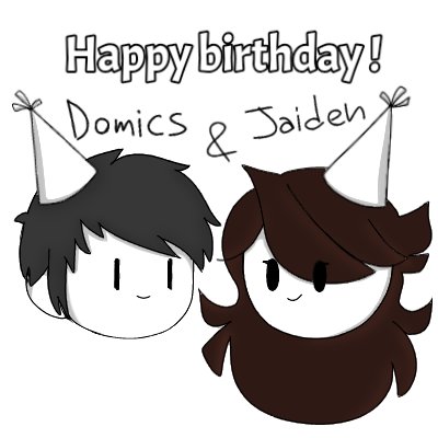 IceScreamDraws's tweet photo. Happy birthday to two of the best animators! @OmNomDomz &amp; @JaidenAnimation https://t.co/1ySuWg52dQ