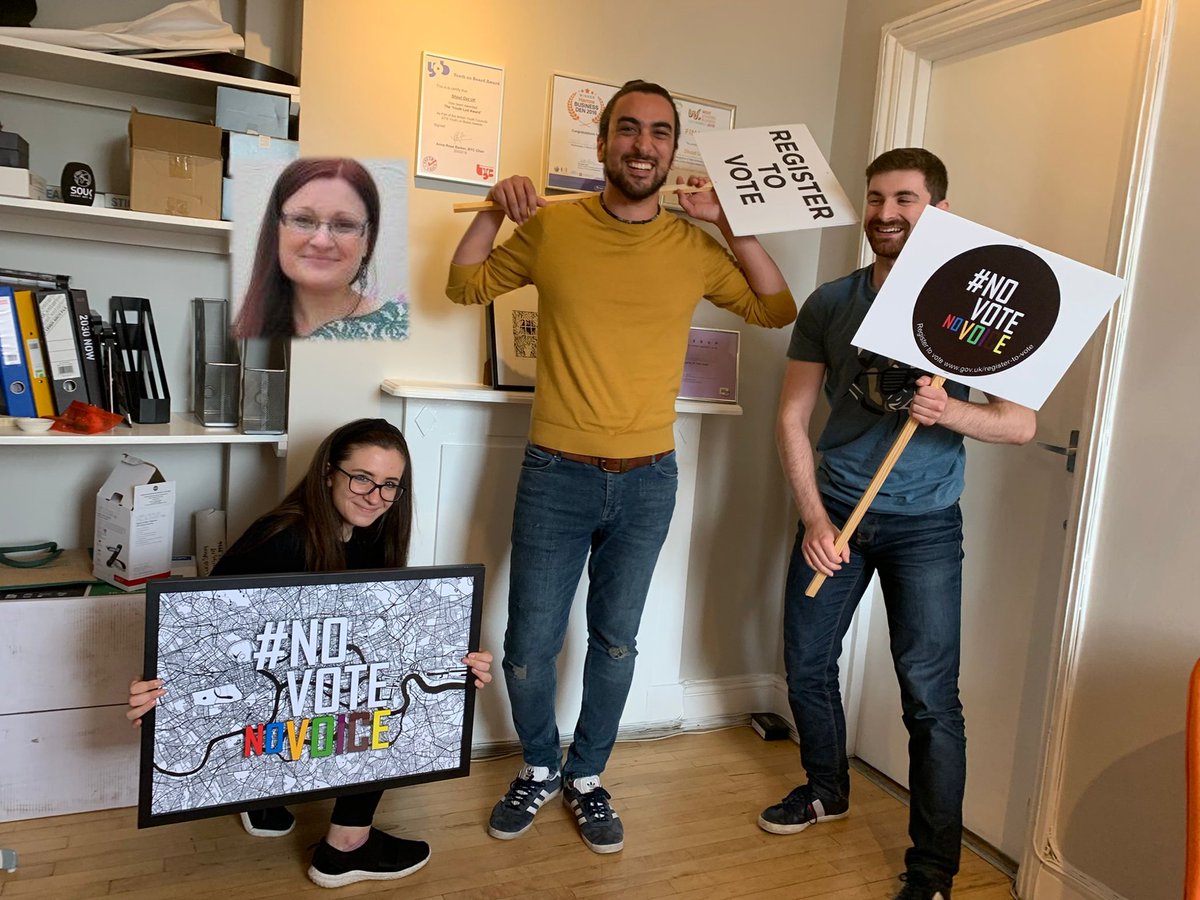 Shoutout_UK's tweet photo. Power poses??  In the office?!?
Talk about flexing those democratic rights...

MASSIVE thanks to all who made LVRW 2021 possible ♥️ #watchthisspace for our report!!

Don't forget to #RegisterToVote at https://t.co/JgRCnzi1vi 💪

#NoVoteNoVoice
(Wish you were here @ElisabethPop13) https://t.co/umRuJqoBaU