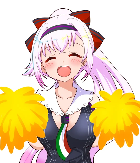 ポニテピノちゃん
むしさんがんばれ～♪
#ピノの自由帳 