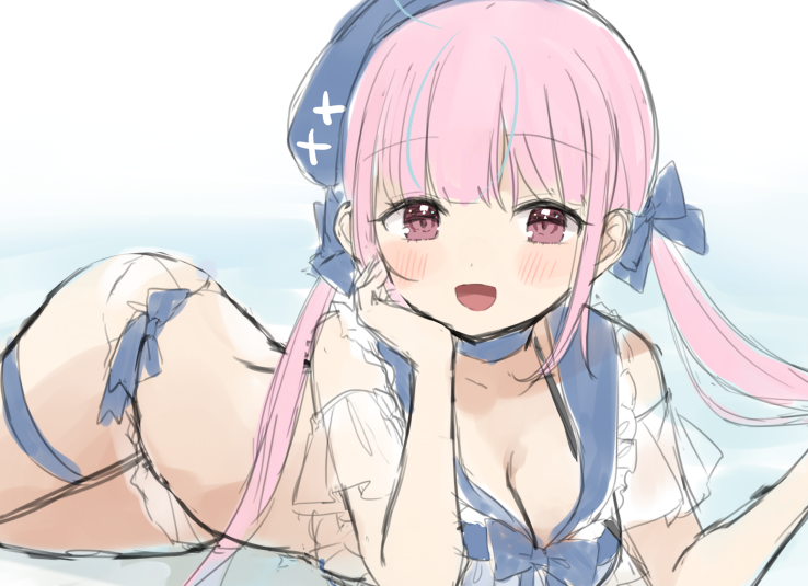 湊あくあ 「う～～～～ん 」|タツヨシ🍫お仕事募集中のイラスト