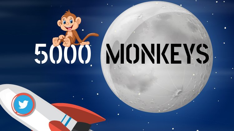 monkeymoon_coin's tweet photo. Thanks to our community 🐒🐒🐒🌖🌖🌖
We've reached 5,000 on twitter 🍌🍌🍌

#imagine #cryptocurrency #monkeymoon #NFTGiveaway #CountdownToLaunch #ThankYou #MonkeyMonday https://t.co/Hfp6IAx80O