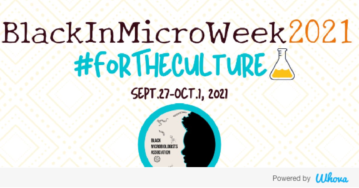 i_speak16's tweet photo. Hi! I'm attending Black in Microbiology Week 2021 #BlackInMicroWeek #BlackInMicro #BlackInMicroRollCall. Let's start connecting with each other now. @BlackInMicro - via Whova event app https://t.co/LvqfvnnYyF https://t.co/hoDRInylRb