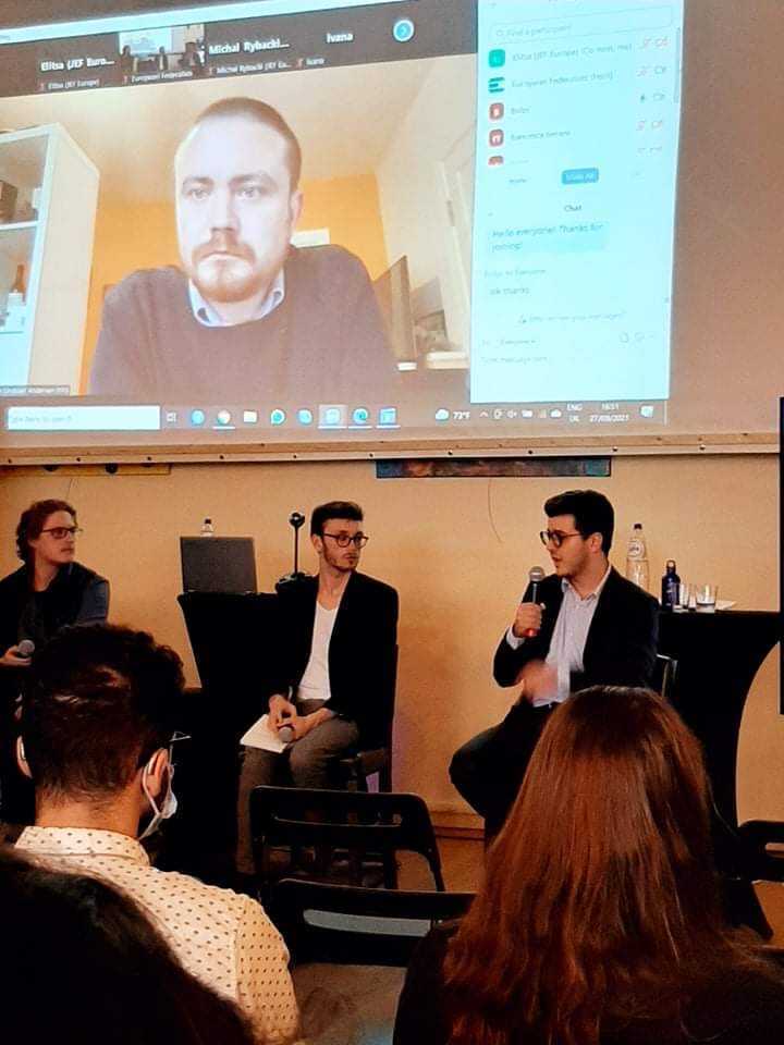 EMInternational's tweet photo. ๐จ๏ธ@FedericoTerren1: The Conference on the Future of Europe is more than an inclusive process of European democracy. It needs to lead to concrete and genuine action based on the results of the process reflecting the wants and needs of Europeans across the continent. #CoFoE #YFED https://t.co/uJ3FQxfdMF