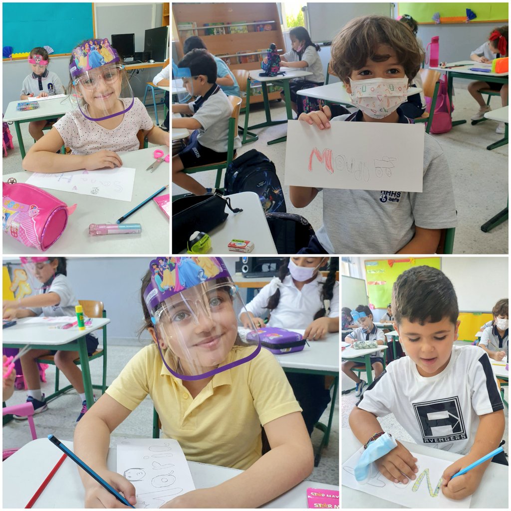 BizriHiba's tweet photo. @Hhhsinfo #G2A All learners created a name tag last week learning an easy technique to help them make #bubble_letters #creative #name_tag https://t.co/7wltG85j1w