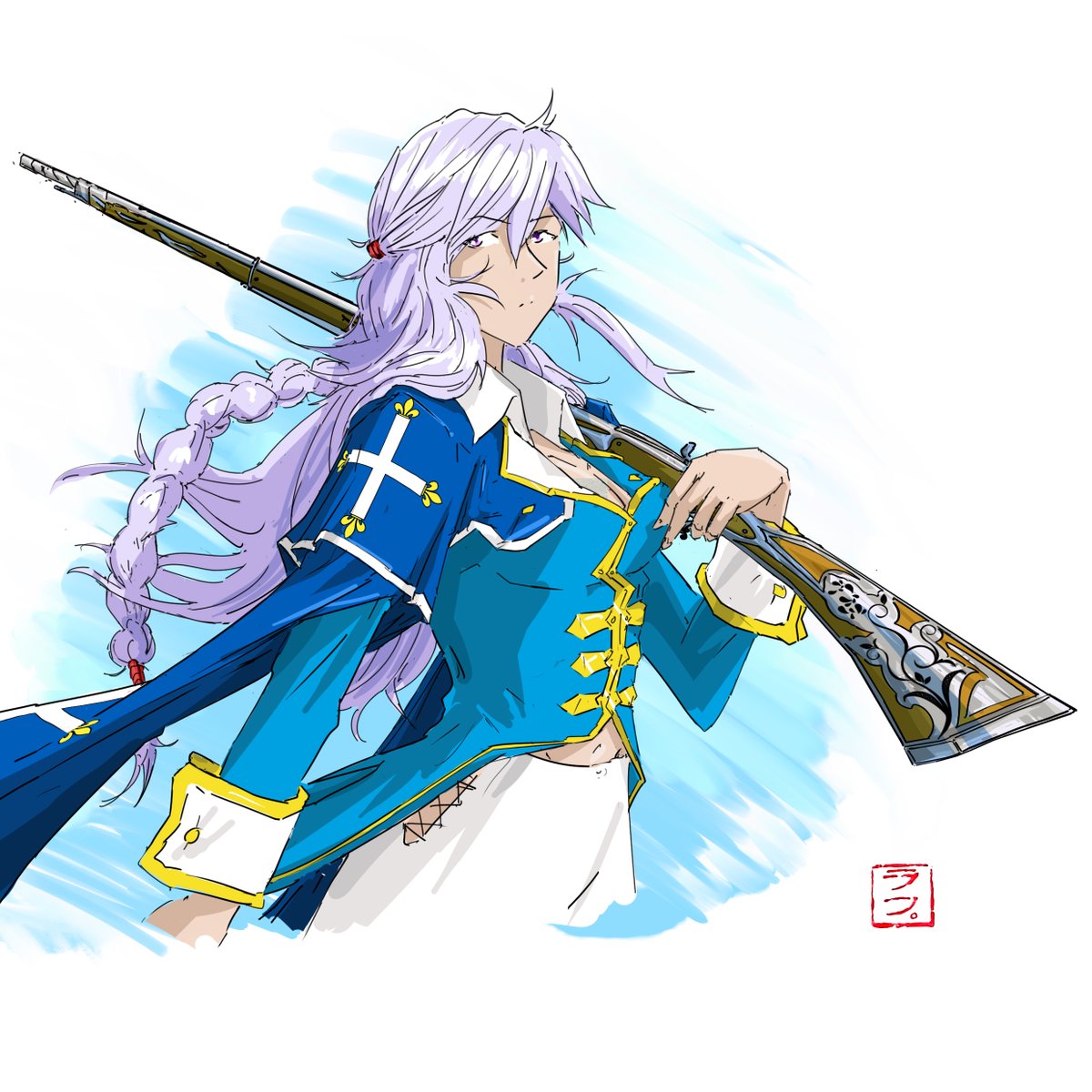 _rafimage's tweet photo. Faut-il une raison pour dessiner Aramis ?❤️⚔️🌹
en numérique et pour première fois pour moi: sur un shikishi (coul aux copics)
#_rafimage #digitalart #yuri #baranosanjushi #yurigirls #frenchyuri #yurisaucefrançaise #frenchwebcomic #kamimaistudio #mousquetairedelarose #copic https://t.co/dWyte5N3I9