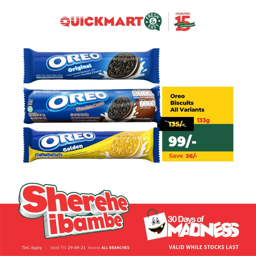 QuickmartKenya's tweet photo. It's never too late for some Monday snacktivity. Pass by Quickmart on your way home for your sweet tooth pleasure.
#15YearsofFreshness #ShereheIbambe #QuickmartTurns15 #FreshandEasy #30DaysOfMadness https://t.co/VmcB8OSQnb
