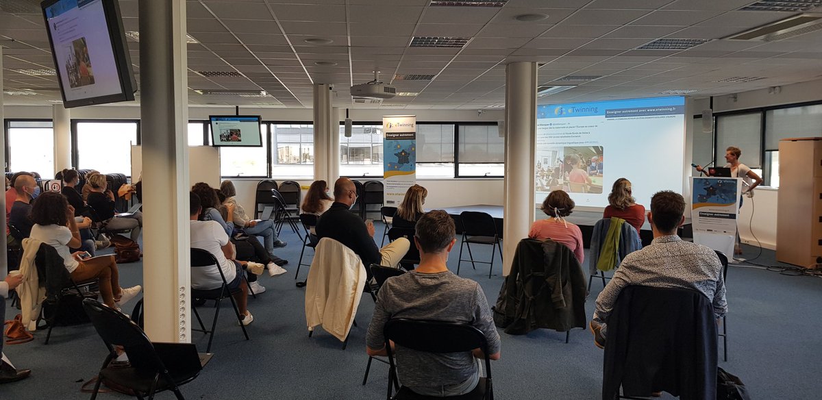 🔔 Les correspondants académiques #eTwinning sont réunis en présentiel pour les deux prochains jours ! Au programme : des échanges, des ateliers et des formations pour harmoniser et renforcer nos actions au cours de cette année scolaire 2021 - 2022 ! 💪