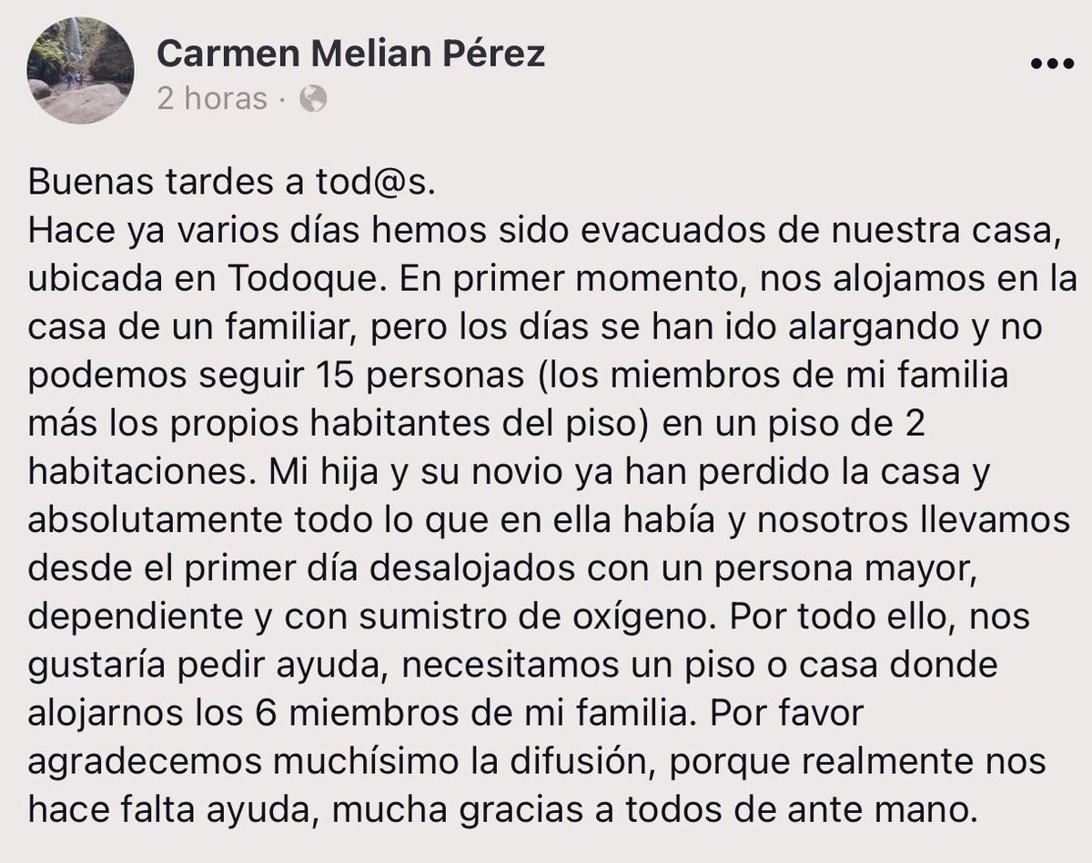 mdaswani's tweet photo. Una familia de Todoque (La Palma) que pide ayuda 💔

@Marianohzapata 
@CabLaPalma https://t.co/NX4FFjwmWi
