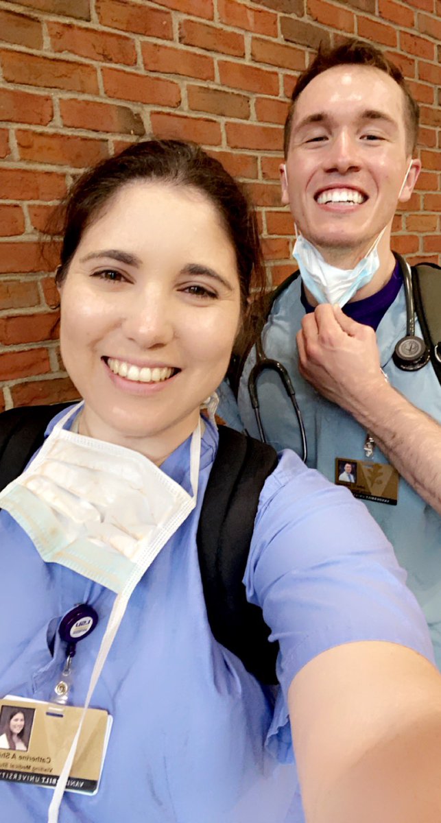 ShieldCatherine's tweet photo. John and I finished our away rotation at @VUMChealth on Friday. I had an amazing time with @VUMC_OBGynRes &amp; he loved working with @VUMCMedicineRes! Thank you to both of our teams for all of your  support &amp; kindness! #couplesmatching https://t.co/KaBzLN9orT