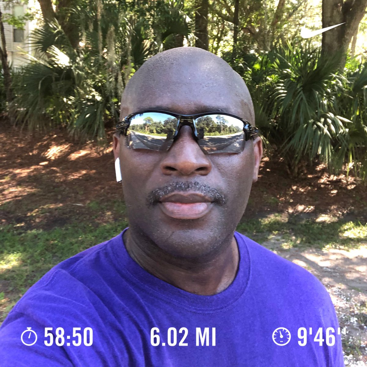 Dr_Bright's tweet photo. Finally got to 6 miles since I was involved in a car  accident on June 22nd. The God I serve specializes in restoration. I am grateful to still be able to run. TGBTG https://t.co/DtPGc9Uuq8