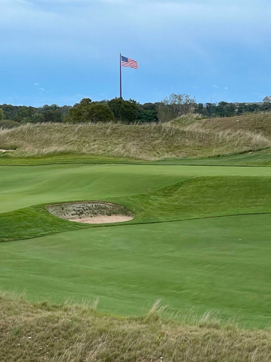 IVI_GOLF's tweet photo. We were out in Kohler, WI last week checking out the Baths at Blackwolf Run.  The @PermaEdgeBunker installed have aged in nicely.  A beautiful short game area.  America coming out on top at the Ryder Cup was great too! https://t.co/TnBncmer8h
