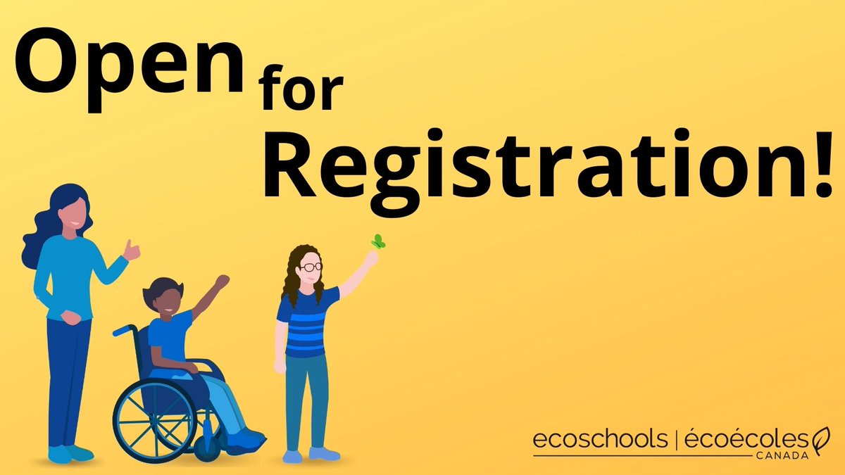 Hey schools, today's the day! The EcoSchools Program is OPEN! Register and create a custom environmental plan that meets the needs of your school community. Questions? Check out our ECA FAQ ecoschools.ca/certify/certif…