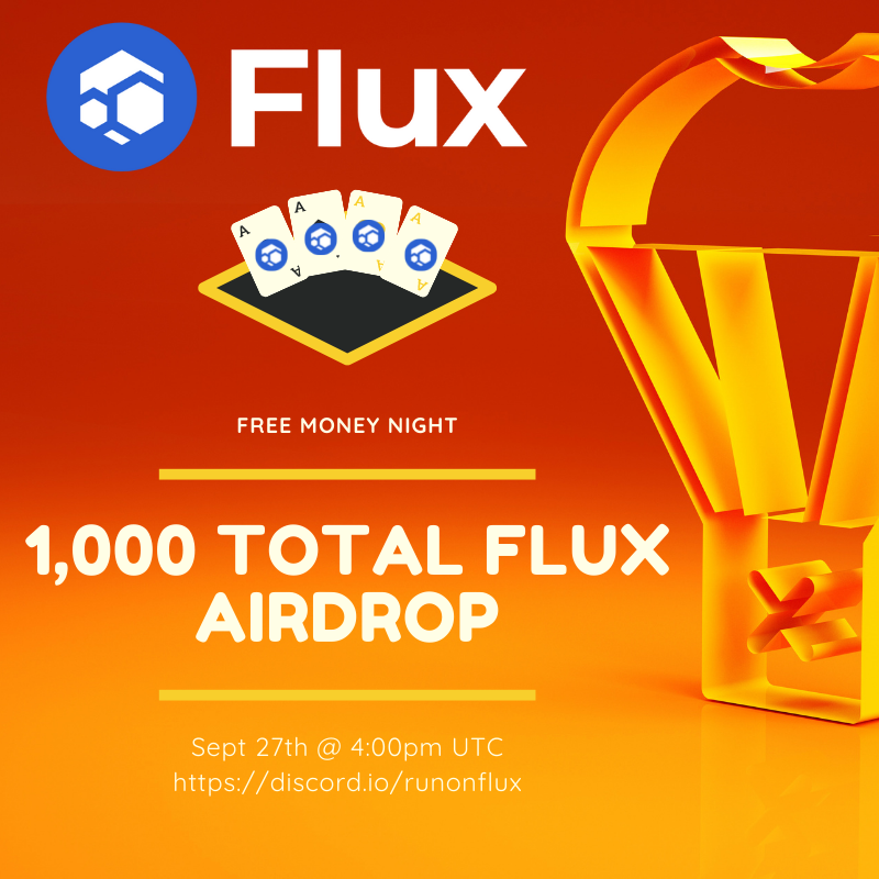 FluxCanada's tweet photo. last chance to get some $FLUX join us in discord.

https://t.co/0indIyWxJS 

#crypto #decentralized #agix #programmingfaq #dapps   #vechain #katafin #dvpn #sentinel  #cryptonews #bitcoin #vpn #defi #epns #altcoin  #ethereum #decentralization #cryptocurrency @airdrop https://t.co/hTHgcCwDyl