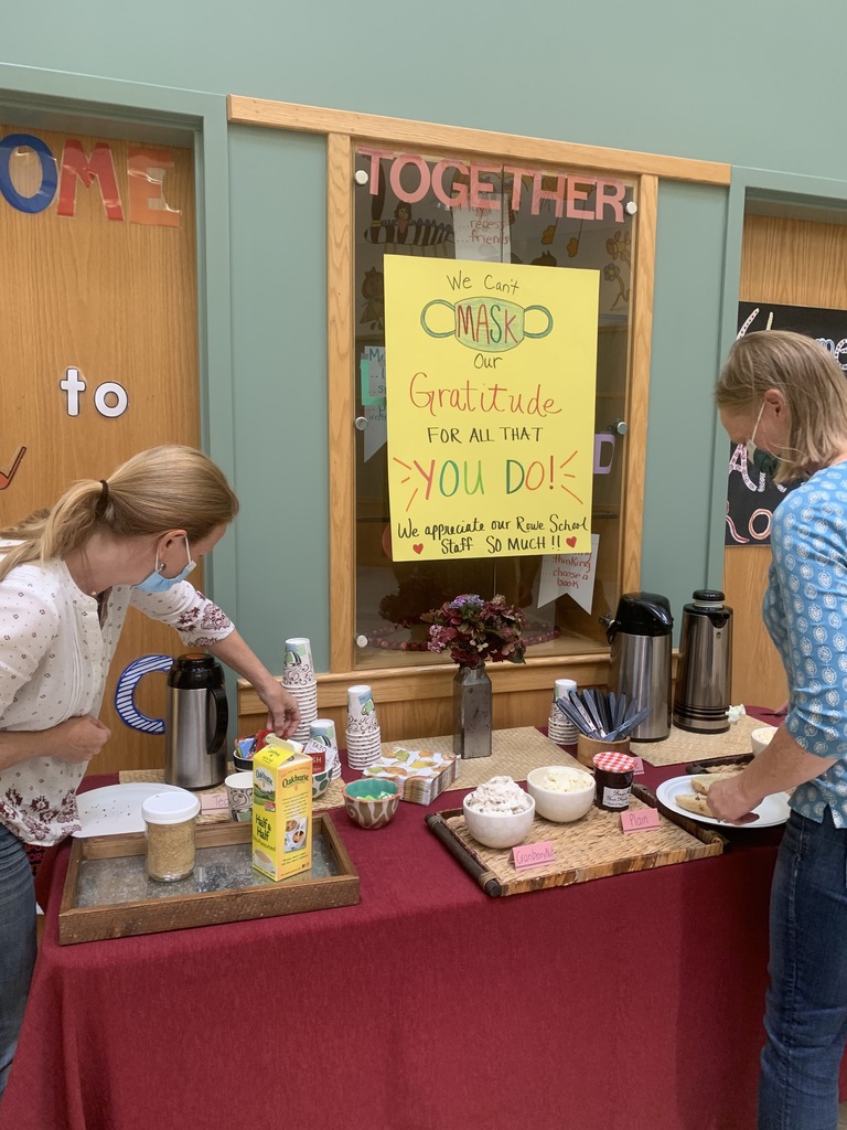 We celebrated our amazing staff on Friday with bagels, coffee, and tea. This gave everyone a chance to mingle a bit outside. #foodmatters #rowestaffrocks #socialtime