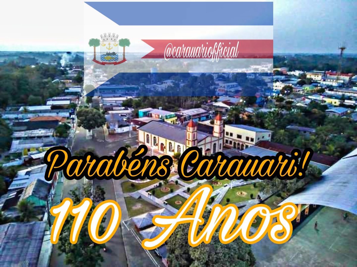 Hadrisonoficial's tweet photo. Parabéns a Carauari pelo seus 110 anos! @carauariofficial @RedeAmazonica @jornalam https://t.co/u4frIL5AZ2