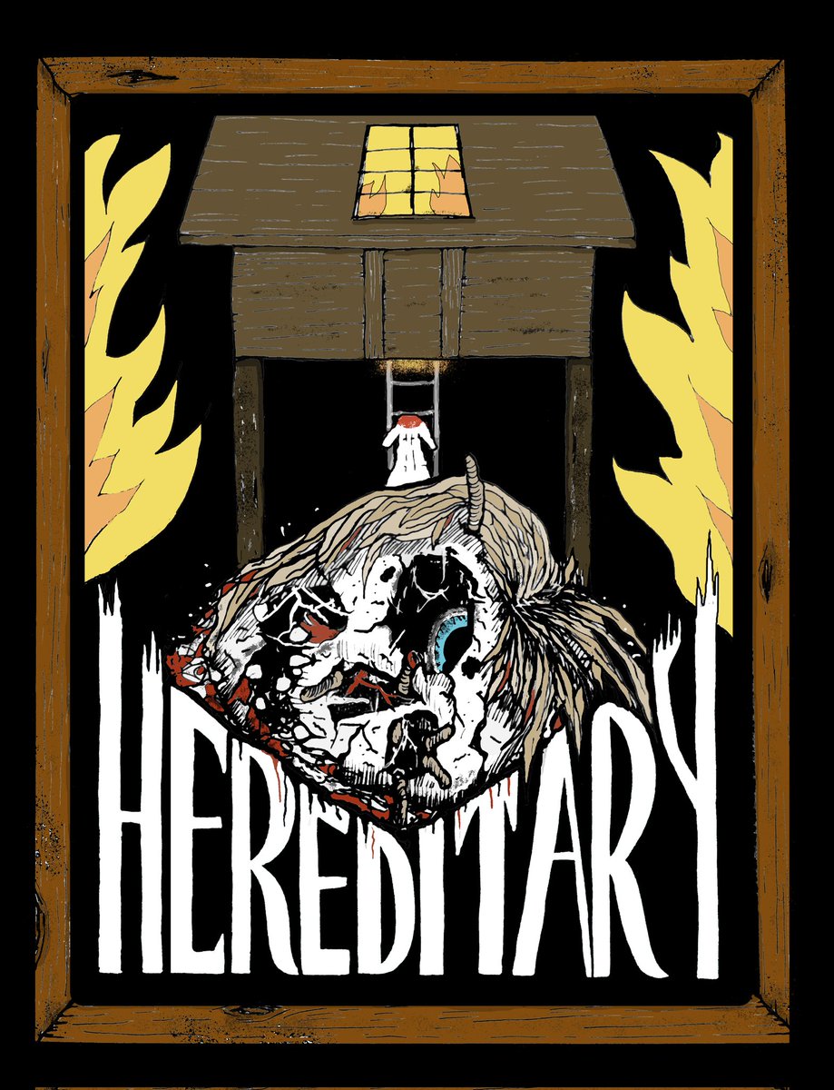Hereditary fanart movie poster. Another of my favourites, again from <a href="/AriAster/">Ari Aster</a> ✍️
