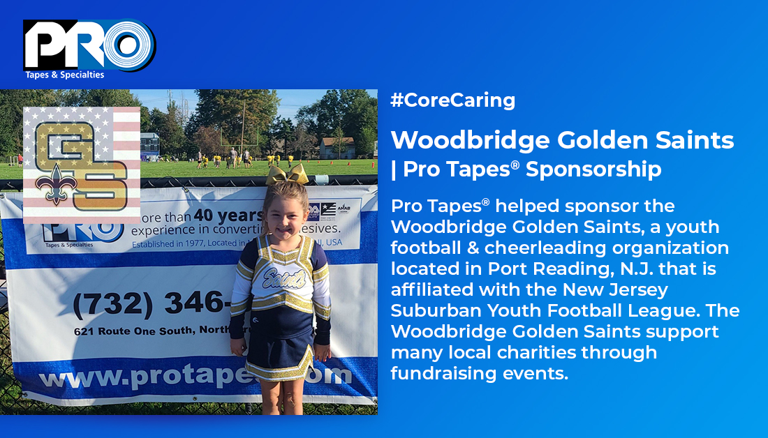 ProTapes's tweet photo. Pro Tapes® helped sponsor the Woodbridge Golden Saints, a youth football & cheerleading organization located in Port Reading, N.J. The Golden Saints support many local charities through fundraising events.
#GivingBack #CoreCaring #Football #Cheerleading #NewJersey #ProTapes https://t.co/0XhL4XdTgh