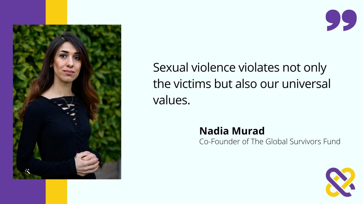 glsurvivorsfund's tweet photo. 🎙️Now listen to the Co-Founder of @glsurvivorsfund, Ms. @NadiaMuradBasee delivering a moving speech on the need to value the human rights and dignity of #survivors.
#ActforReparations
#SurvivorsSpeakUNGA
#UNGA https://t.co/ezfqYmH7Qh
