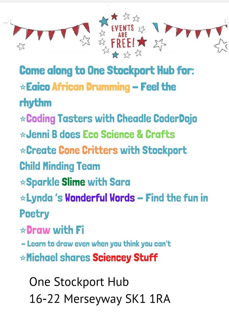 CheadleCoDojo's tweet image. Join us at @SMBC_Libraries One Stockport Hub next Saturday 10 to 2 for some coding fun !