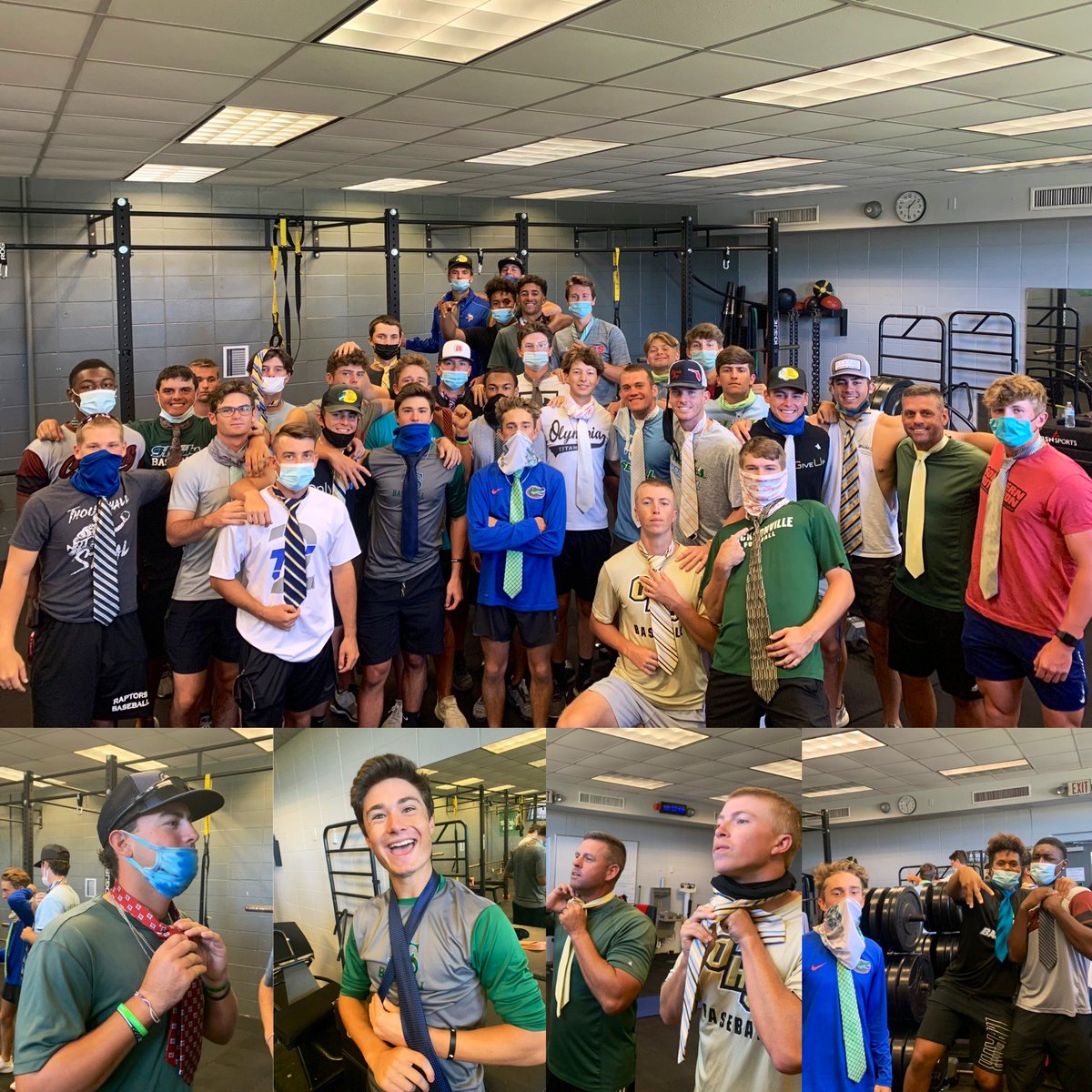 In today’s rendition of #ManlyMonday we explored men’s professional dress…the do’s &amp; don’ts of matching ties to dress shirts and how to successfully execute the Half-Windsor! They crushed it! #WingsUp