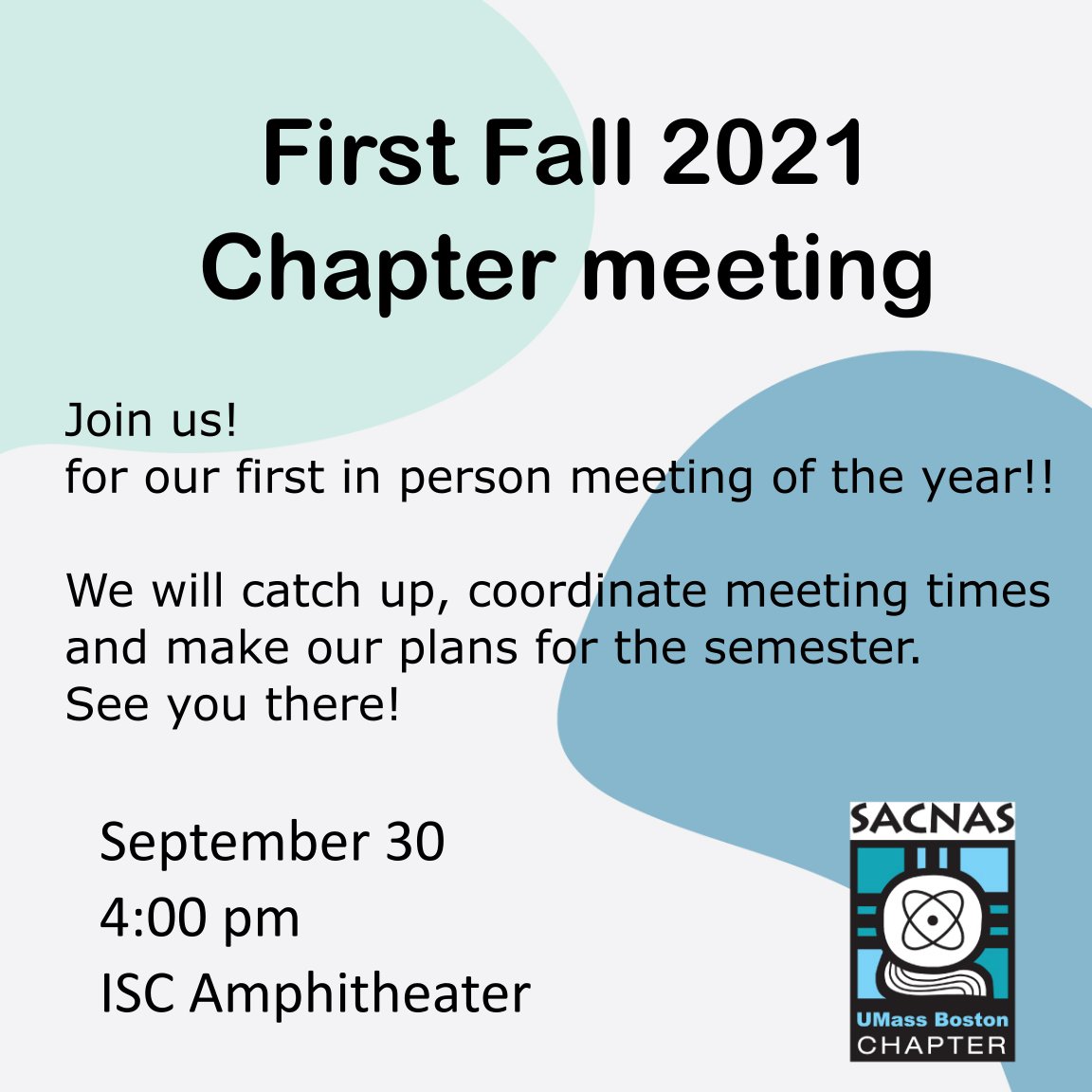 UMBSACNAS's tweet photo. First Fall 2021 chapter meeting - https://t.co/JNasb0jvyP https://t.co/swIhmWWMc5