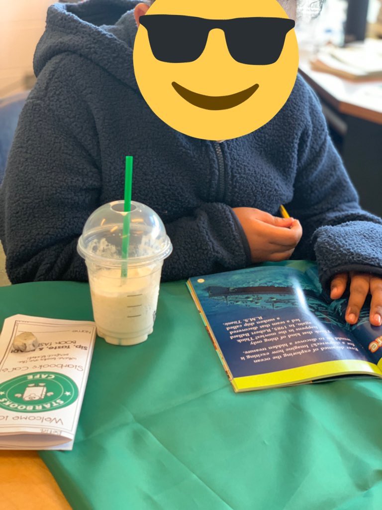 mhrichard's tweet photo. So happy to be back in person so we can have some fun, enjoying “Starbooks” @TCDSB @olftcdsb @StarbucksCanada https://t.co/EdTC8RckVD