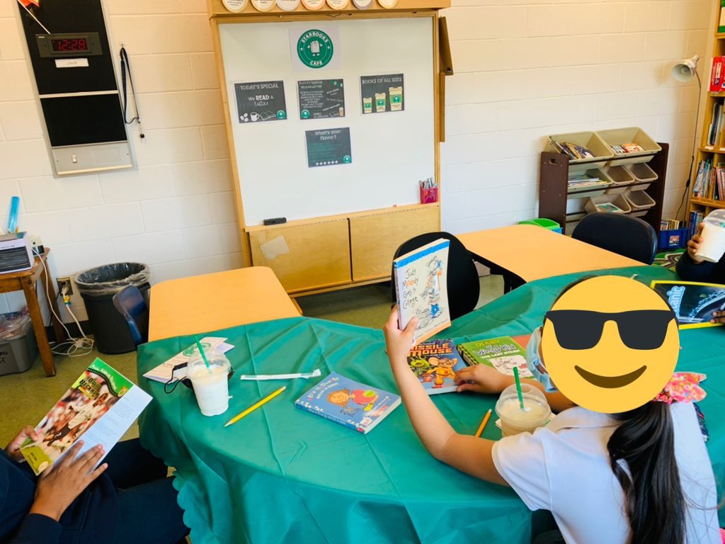 mhrichard's tweet photo. So happy to be back in person so we can have some fun, enjoying “Starbooks” @TCDSB @olftcdsb @StarbucksCanada https://t.co/EdTC8RckVD