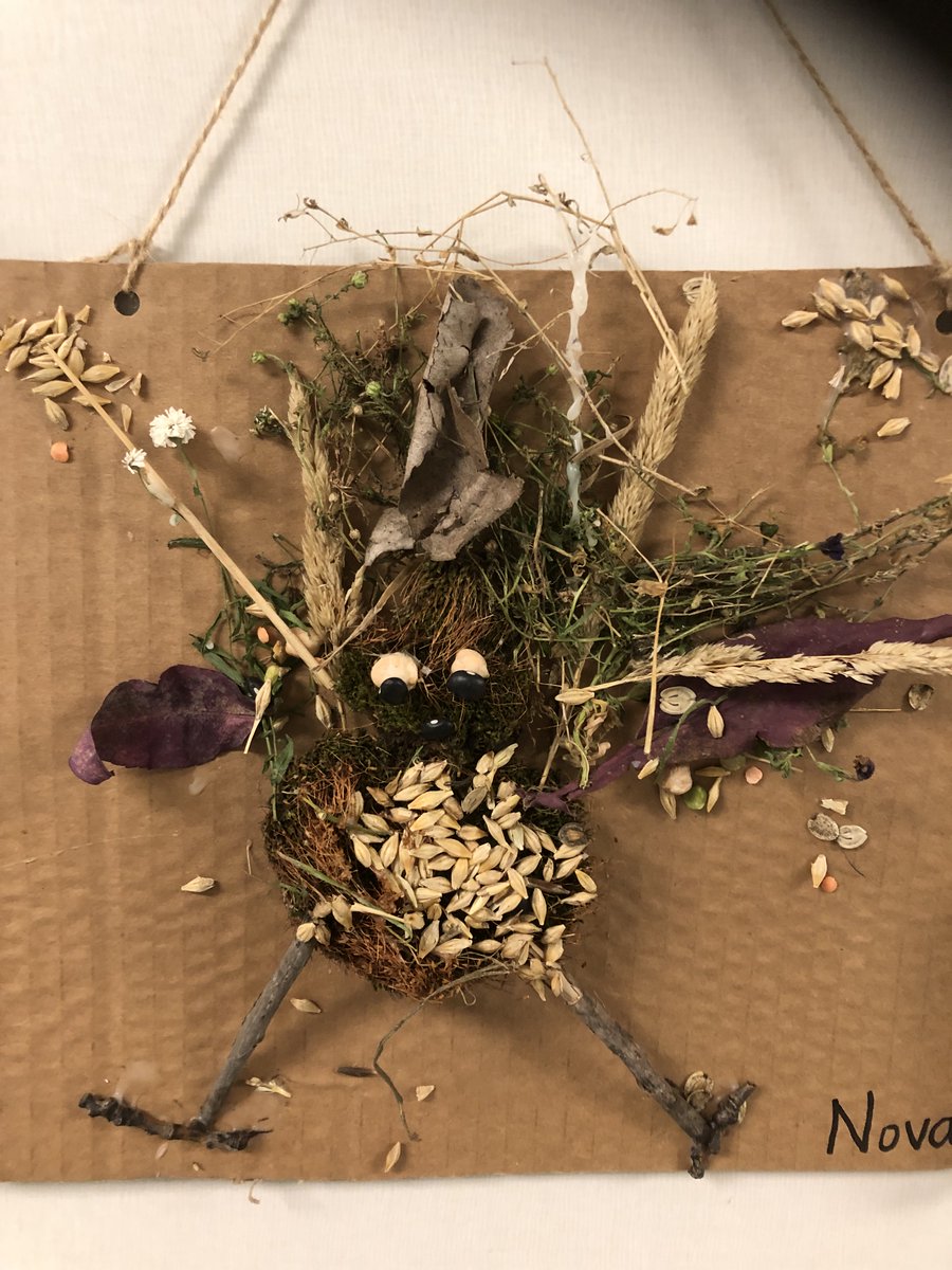 BlackGldSchools's tweet photo. SCHOOL NEWS | On the first day of Autumn, Ms. Mason's Grade 2's at #BGSD Thorsby Elementary School went on a nature walk &amp; gathered various natural forms related to create some awesome #natureart. #inspiresuccess https://t.co/GOyLodoe6S