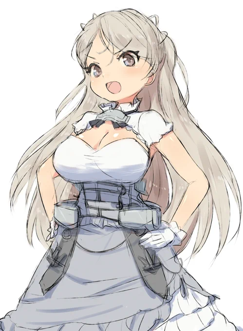弩級戦艦よ! (2H) #艦これ版真剣お絵描き60分一本勝負_20210927 