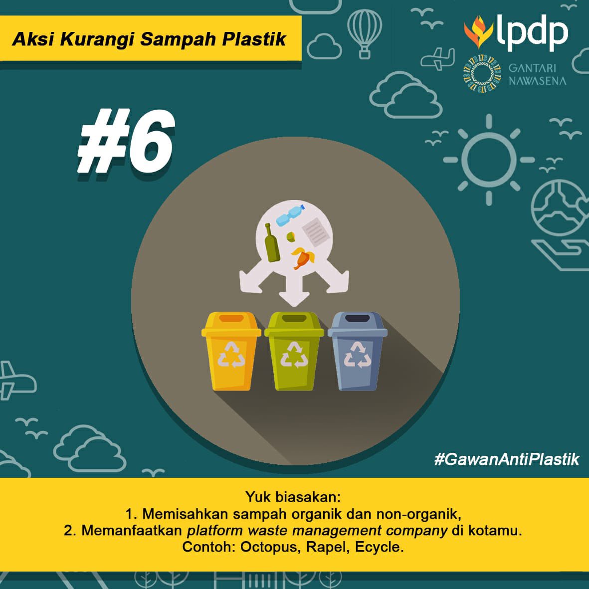 dinaanaa's tweet photo. Kebutuhan harian kita tidak elak dari sampah plastik, seperti botol sampo dan produk rumah tangga. Manfaatkan supermarket bebas kemasan maupun perusahan isi ulang untuk mengurangi sampah plastik kita! 

@lpdp_ri 
#DiriUntukNegeri
#IndonesiaTangguhIndonesiaTumbuh
#AkuPastiMengabdi https://t.co/JMRxzfK1hD