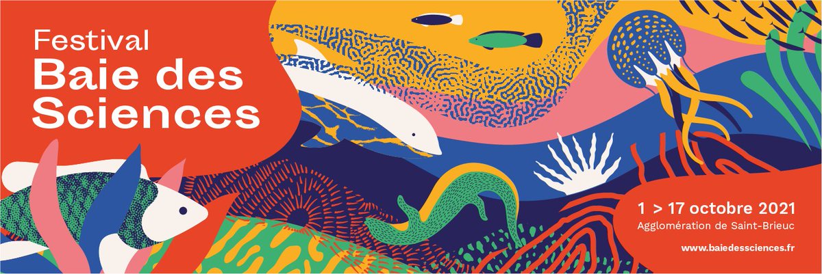 🎉4e édition de #BaiedesSciences du 1e au 17 octobre. 
➡️Ateliers, sorties natures, expositions, conférences, spectacle sur l'Océan.🌊
ℹ️ Informations 09 54 82 45 88 
ℹ️ Programme sur baiedessciences.fr 
Merci à @mri_freelance pour le site et Julie Chapalain pour l'affiche😍