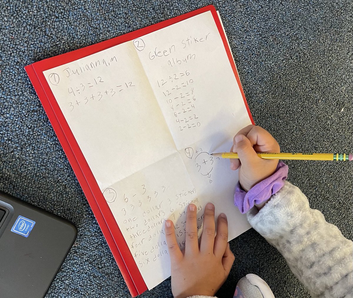 Check out how this Mathematician shows their work for our review day! ⁦<a href="/cveschargers/">Churchville Chargers</a>⁩ #BetterTogether