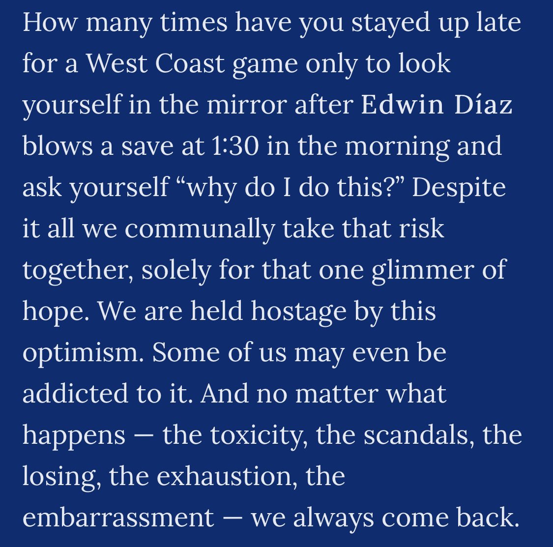 Raise your hand if this describes you as a Mets fan ✋🏼 

More from <a href="/richmacleod/">Rich MacLeod</a> here: justmets.substack.com/p/end-of-the-l…